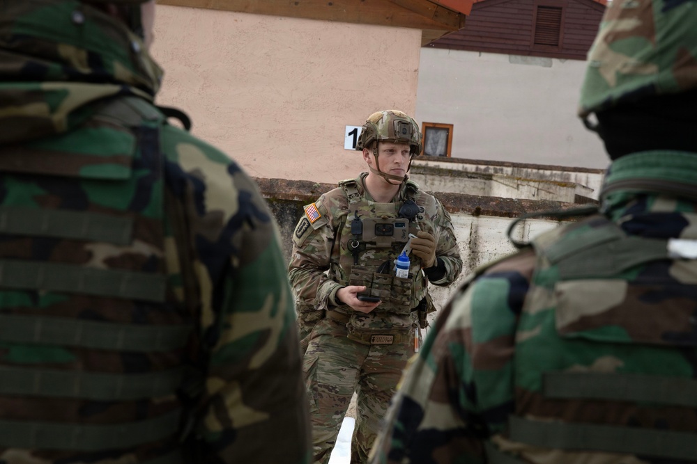 U.S. Army 702nd Ordnance Company (EOD) and Moldova Armed Forces conduct combined explosive hazard clearance during JMRC 2026