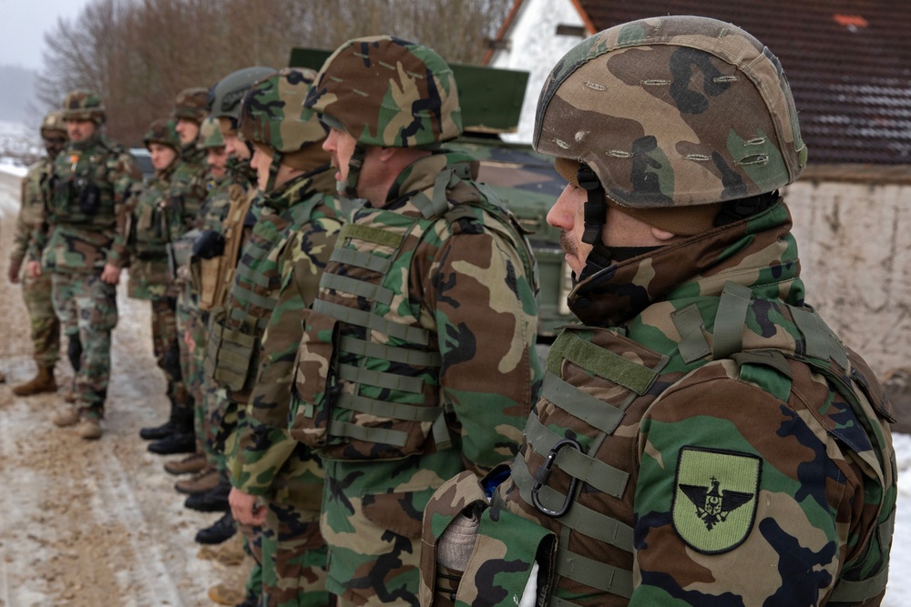 U.S. Army 702nd Ordnance Company (EOD) and Moldova Armed Forces conduct combined explosive hazard clearance during JMRC 2026