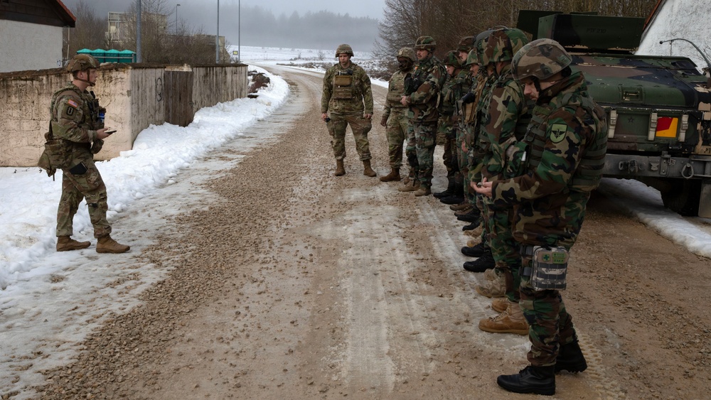 U.S. Army 702nd Ordnance Company (EOD) and Moldova Armed Forces conduct combined explosive hazard clearance during JMRC 2026