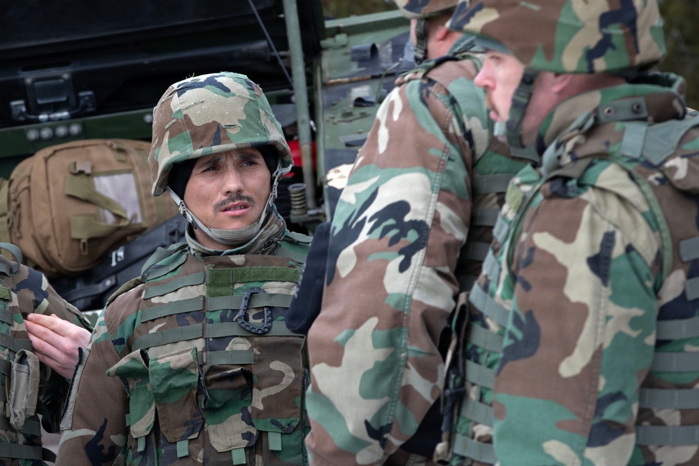 U.S. Army 702nd Ordnance Company (EOD) and Moldova Armed Forces conduct combined explosive hazard clearance during JMRC 2026