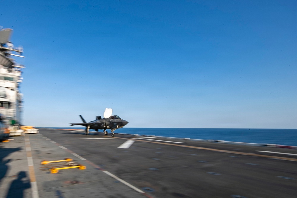 USS Tripoli Conducts Flight Operations