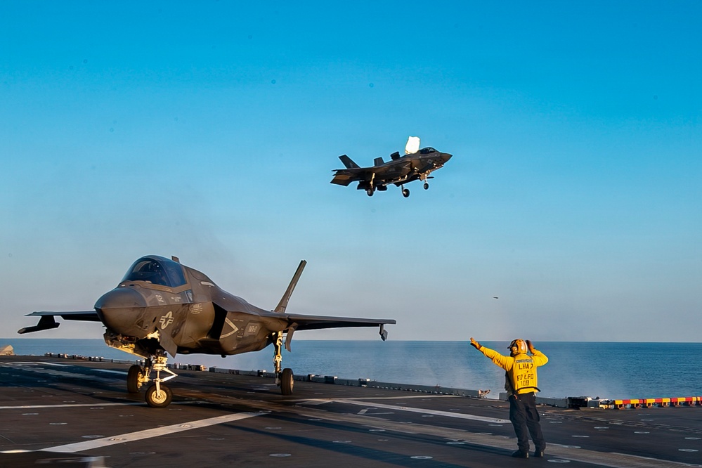 USS Tripoli Conducts Flight Operations