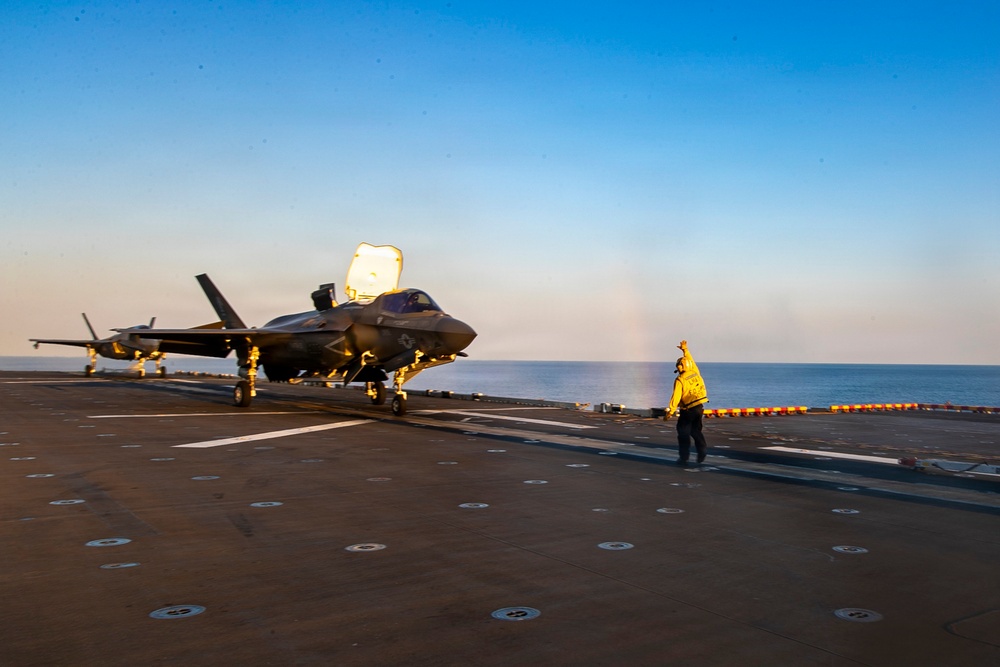 USS Tripoli Conducts Flight Operations