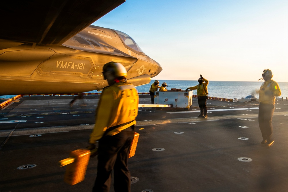 USS Tripoli Conducts Flight Operations