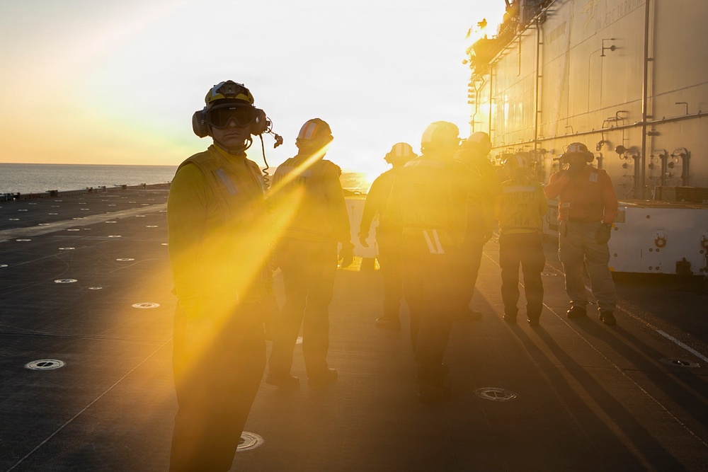 USS Tripoli Conducts Flight Operations
