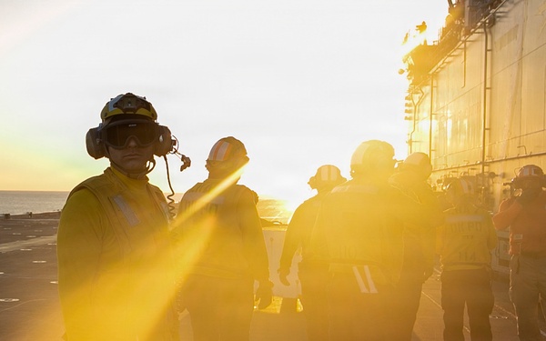 USS Tripoli Conducts Flight Operations