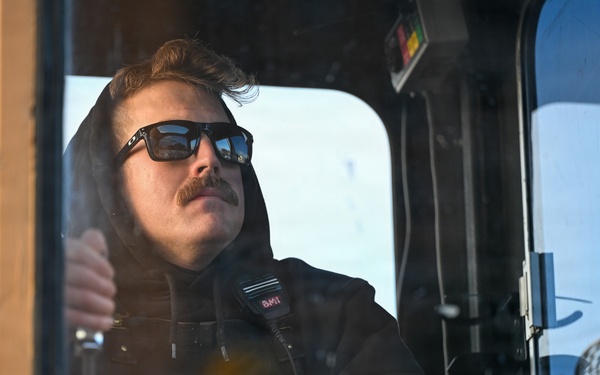 Coast Guard Cutter Bristol bay (WTGB 102) conducts buoy operations on the Great Lakes