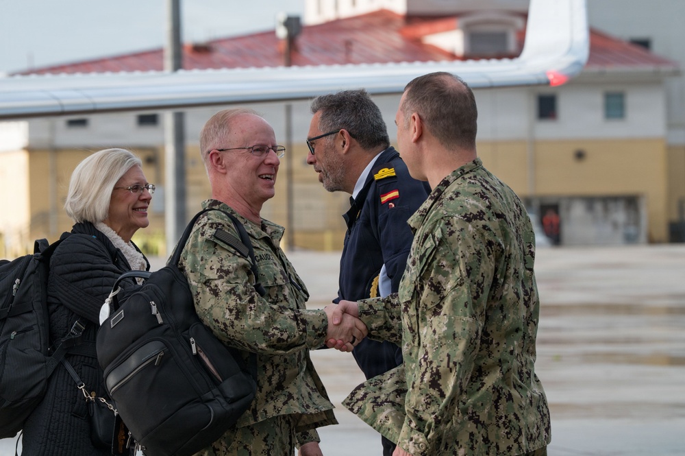 Chief of Naval Operations Adm. Daryl Caudle Visits NAVSTA Rota