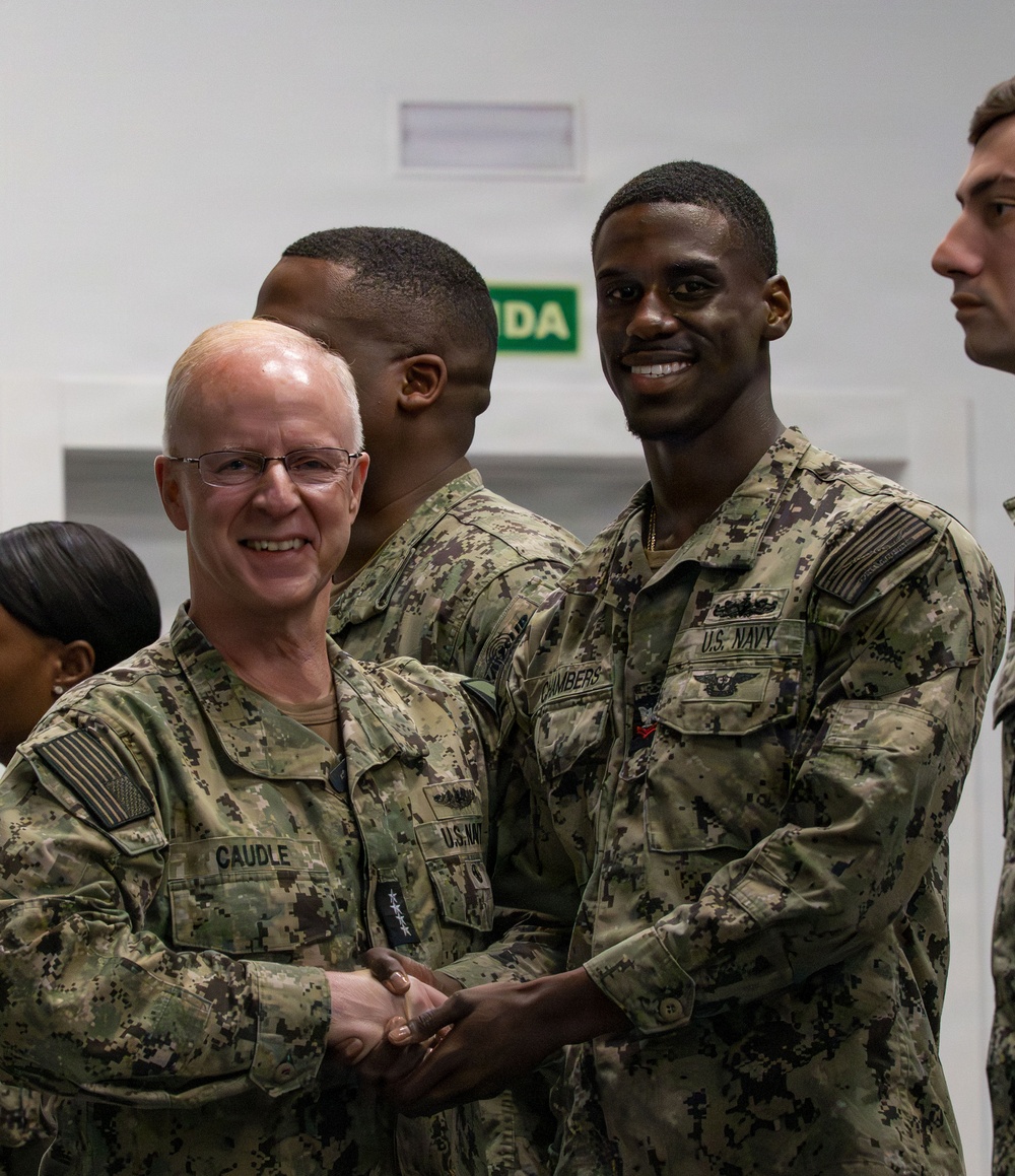 Chief of Naval Operations Adm. Daryl Caudle Visits NAVSTA Rota