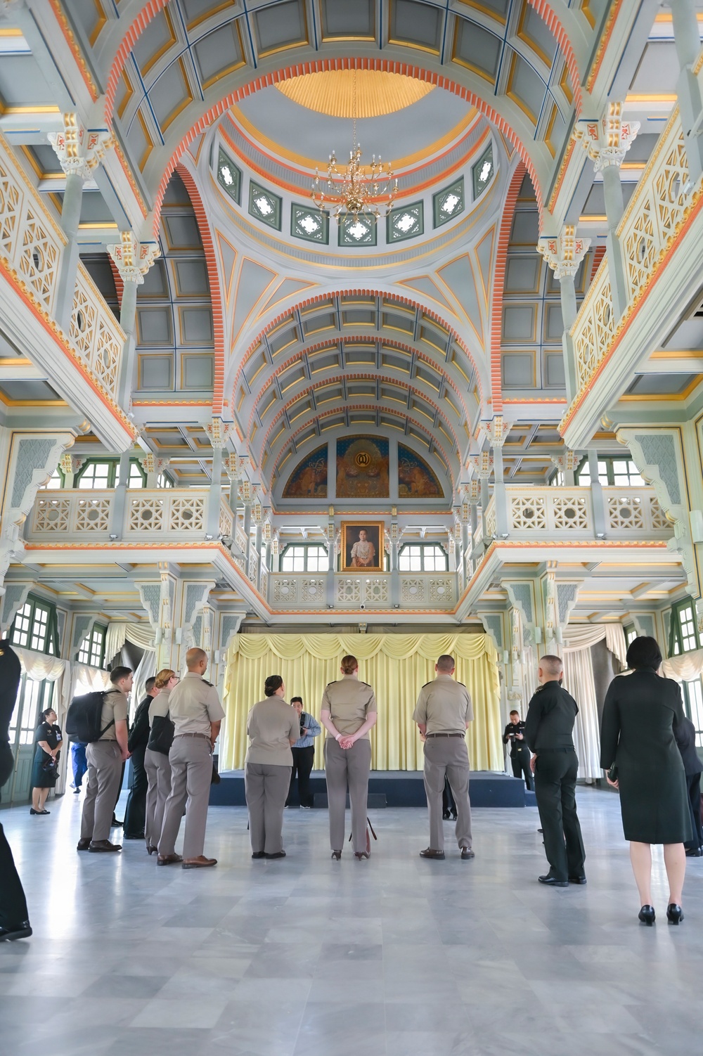 Delegations from U.S. Army Medical Research and Development Command and Walter Reed Army Institute of Research on the occasion of paying respect to the Army Medical Department at the Army Medical Department Command