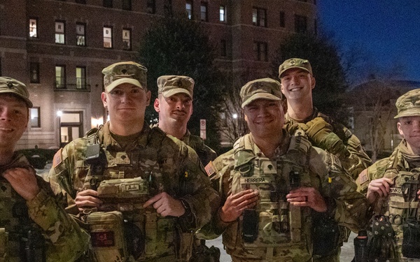 Indiana National Guardsmen Patrol DC