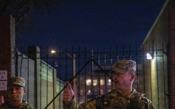 Indiana National Guardsmen Patrol DC
