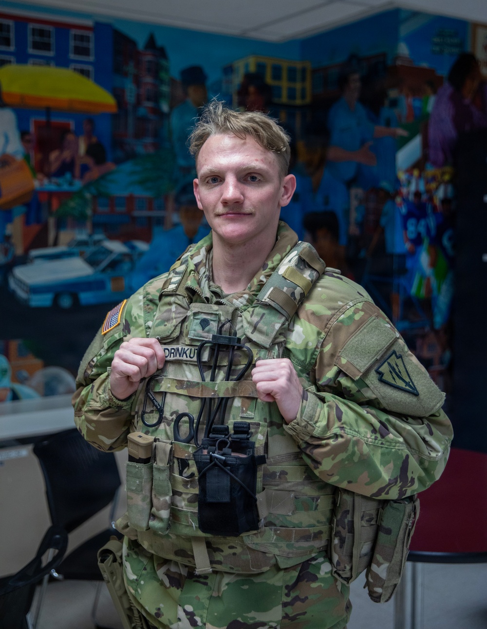 Indiana National Guardsmen Patrol DC