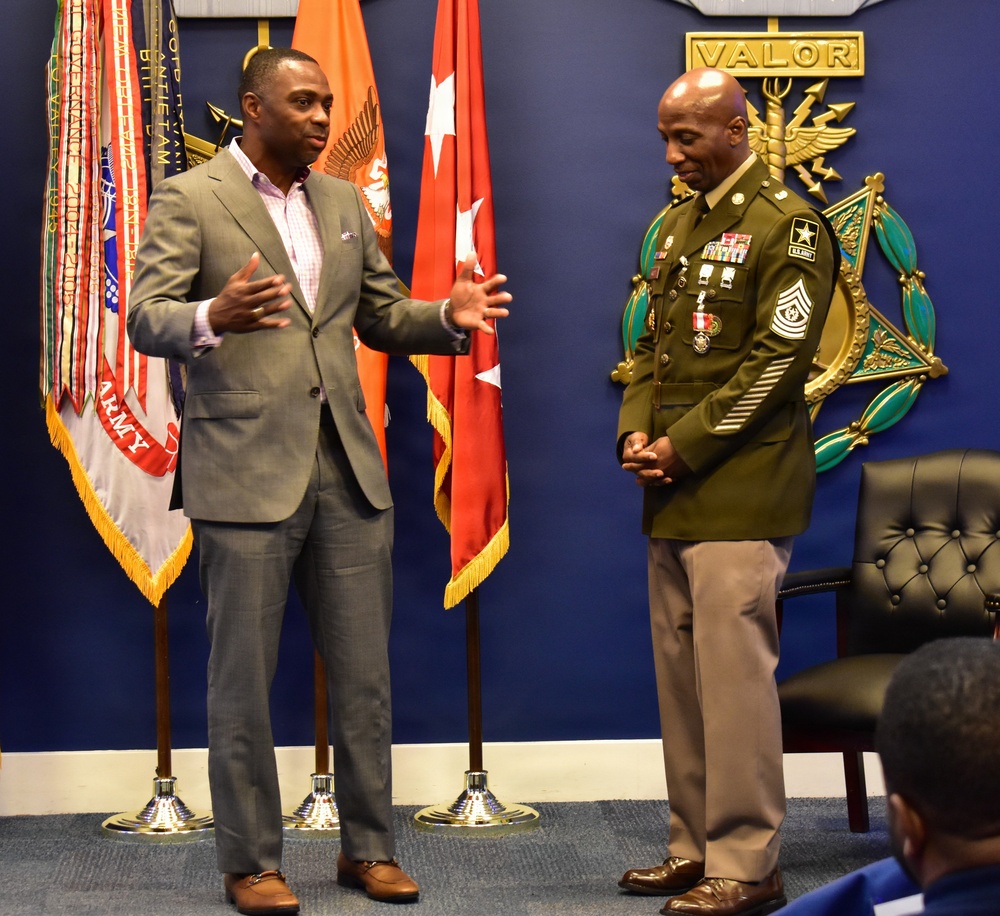 Sgt. Maj. Richard Knotts' retirement ceremony at the Pentagon's Hall of Heroes