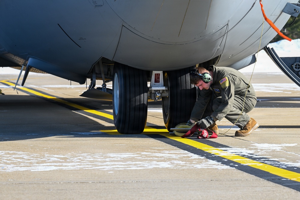 Frigid February Morning Takeoff