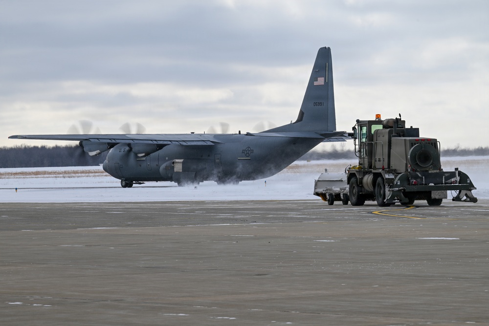 Frigid February Morning Takeoff