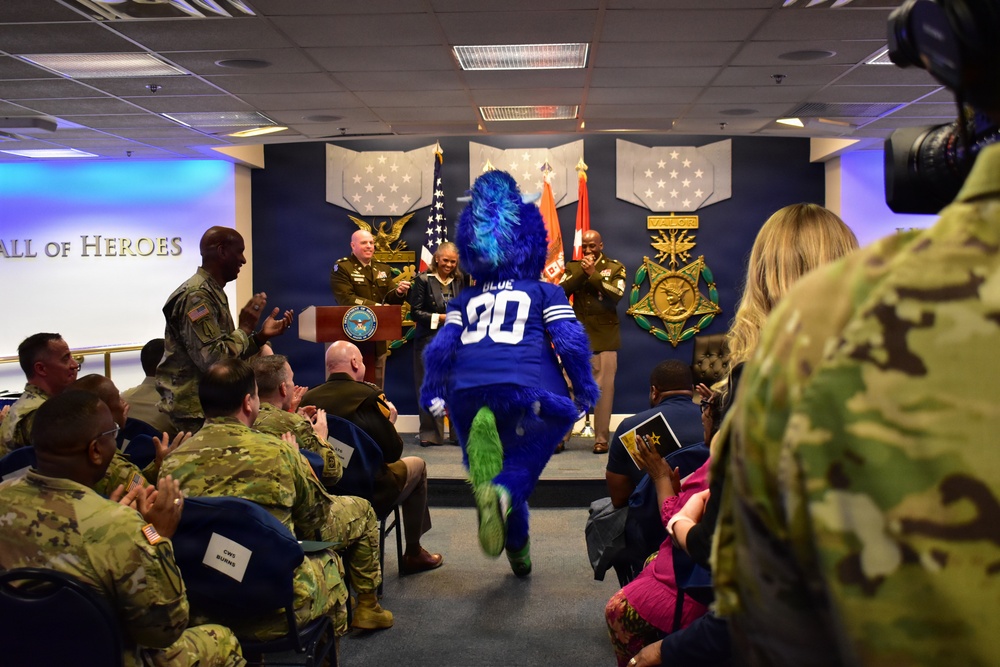 Sgt. Maj. Richard Knotts' retirement ceremony at the Pentagon's Hall of Heroes