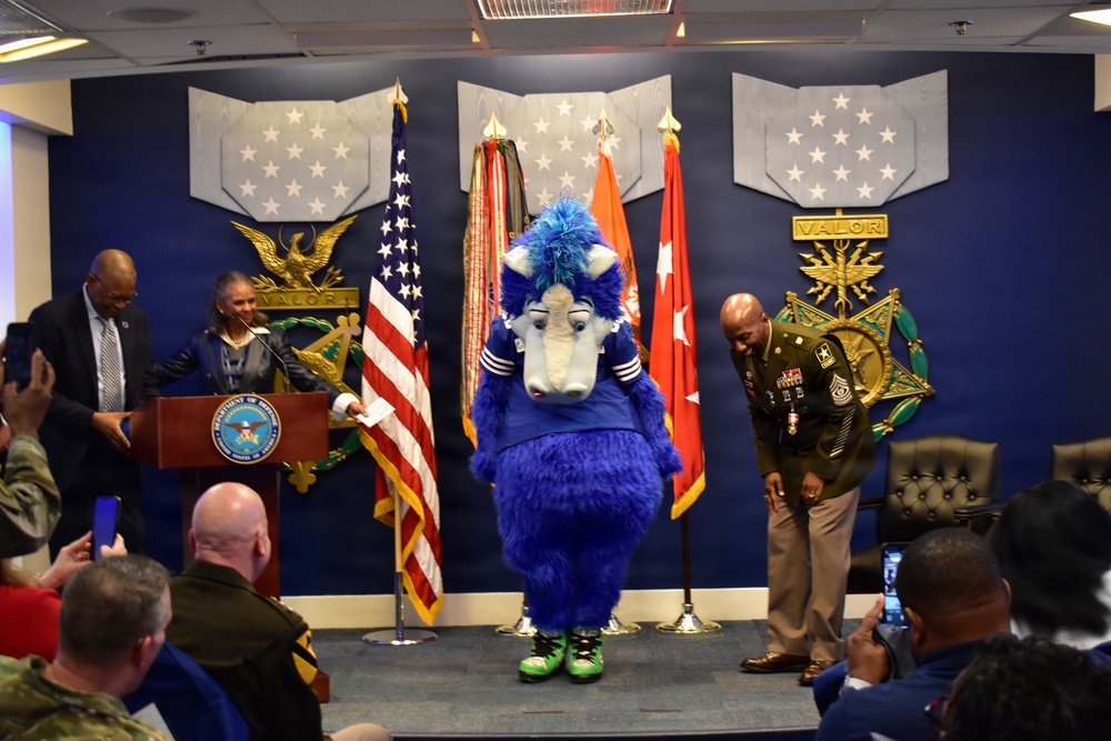 Sgt. Maj. Richard Knotts' retirement ceremony at the Pentagon's Hall of Heroes