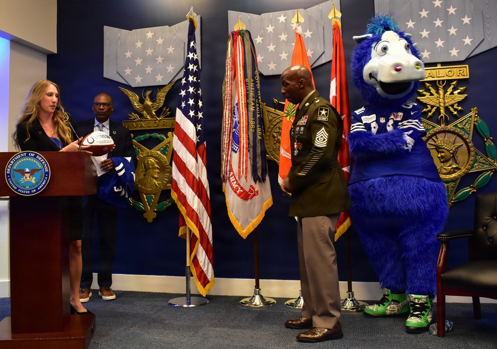 Sgt. Maj. Richard Knotts' retirement ceremony at the Pentagon's Hall of Heroes