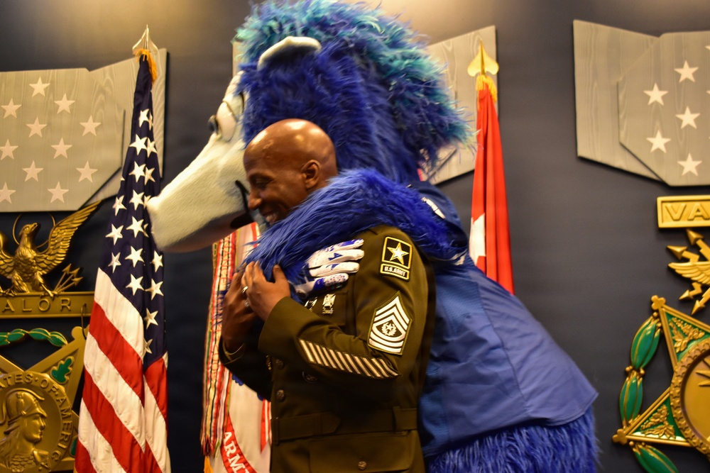 Sgt. Maj. Richard Knotts' retirement ceremony at the Pentagon's Hall of Heroes