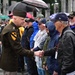 Lt. Gen. John Morrison Jr., the Army Deputy Chief of Staff, G-6, Greets Honor Flight Veterans at the WWII Memorial