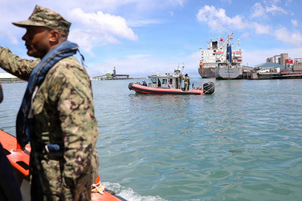 The National Coast Guard (NCG) of Mauritius conducts coxswain training