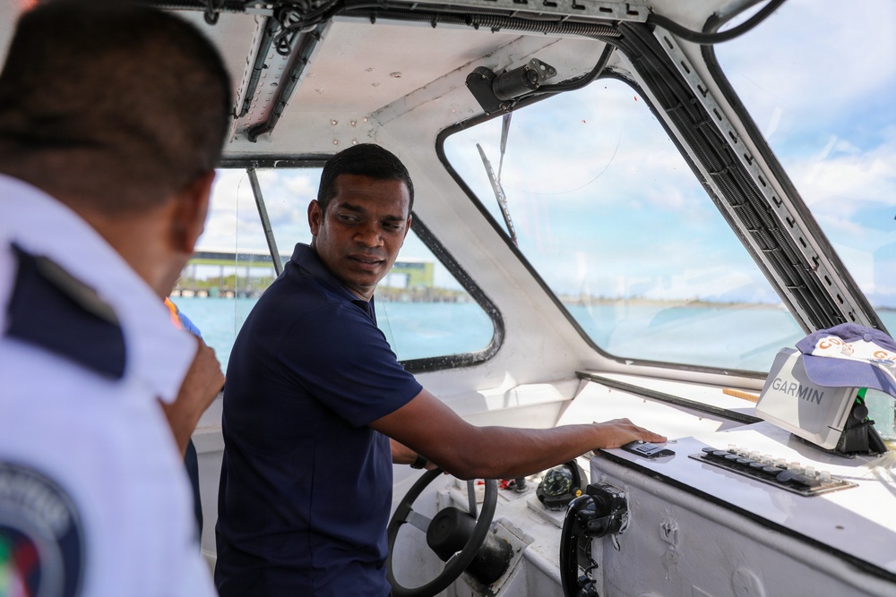 The National Coast Guard (NCG) of Mauritius conducts coxswain training