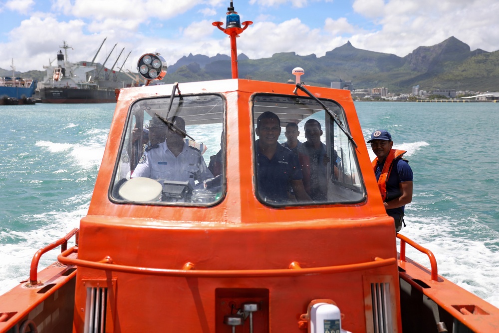The National Coast Guard (NCG) of Mauritius conducts coxswain training