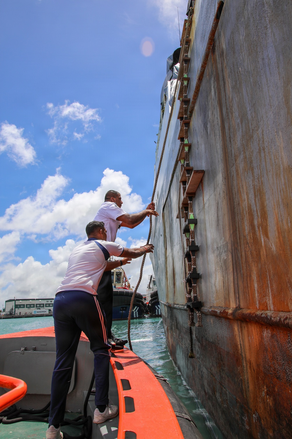 The National Coast Guard (NCG) of Mauritius conducts coxswain training