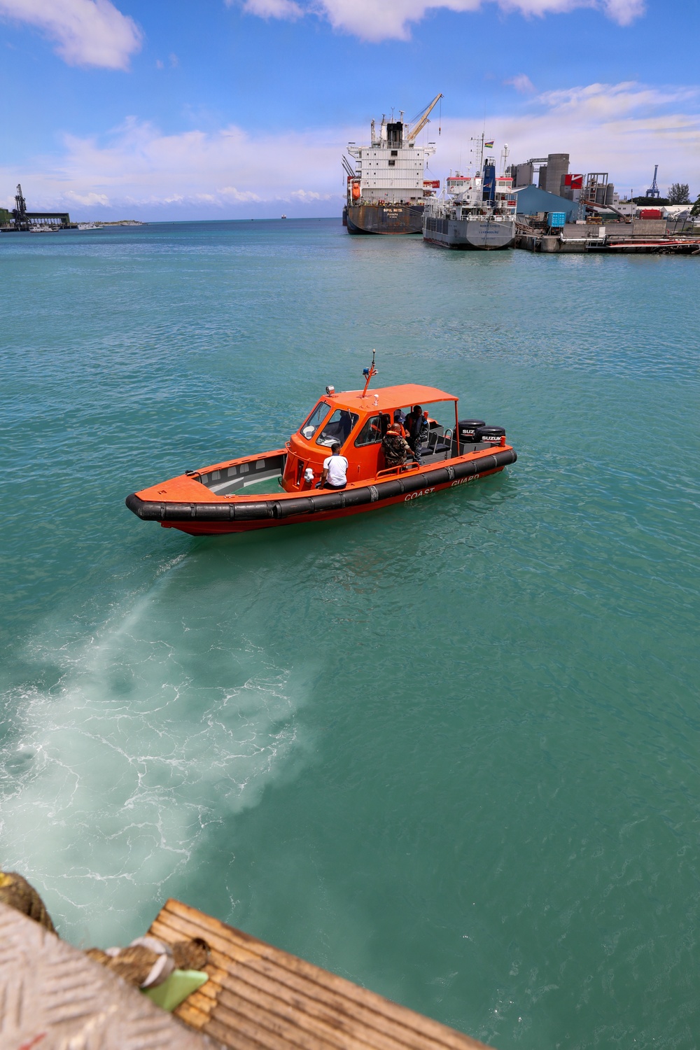 The National Coast Guard (NCG) of Mauritius conducts coxswain training