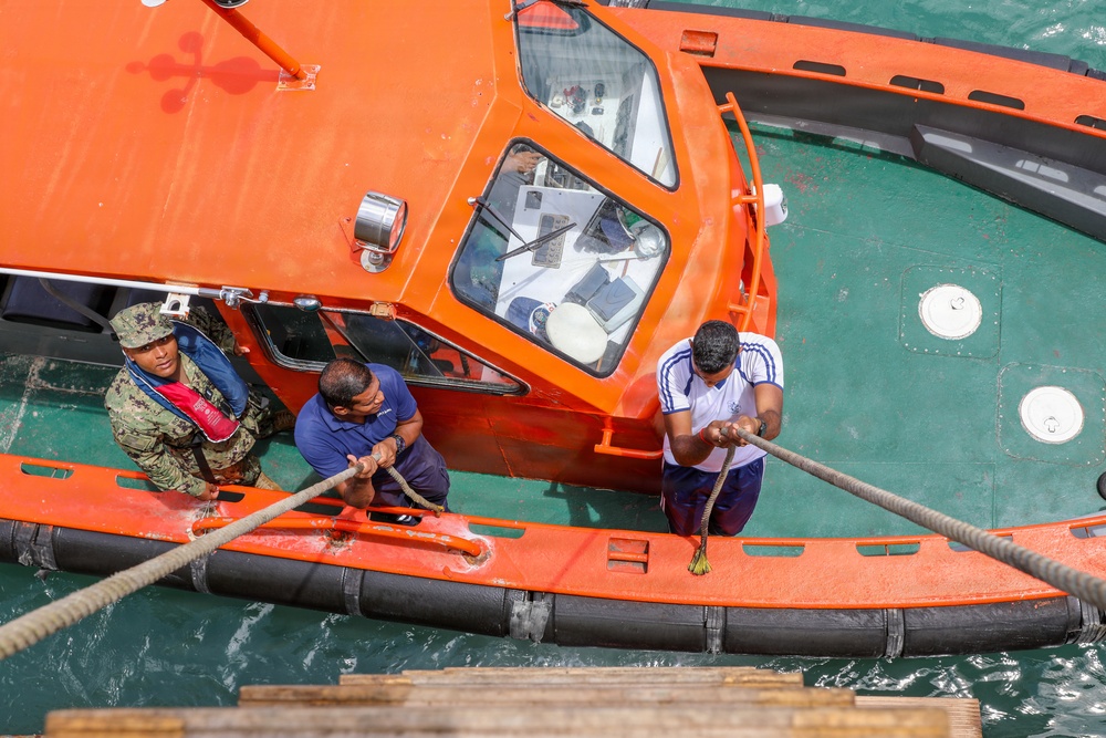 The National Coast Guard (NCG) of Mauritius conducts coxswain training