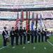 Joint Armed Forces Color Guard Presents Colors at Super Bowl LX