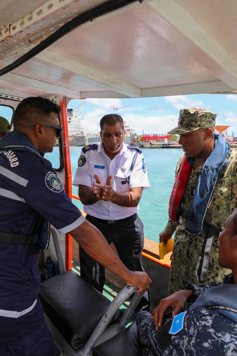 The National Coast Guard (NCG) of Mauritius conducts coxswain training