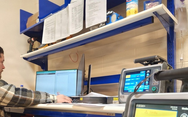 Working on equipment