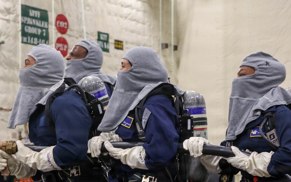 Damage Control Drills on PCU John F. Kennedy