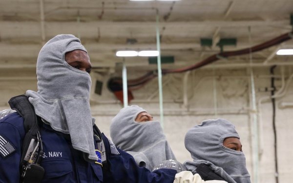 Damage Control Drills on PCU John F. Kennedy