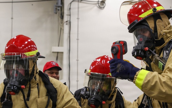 Damage Control Drills on PCU John F. Kennedy