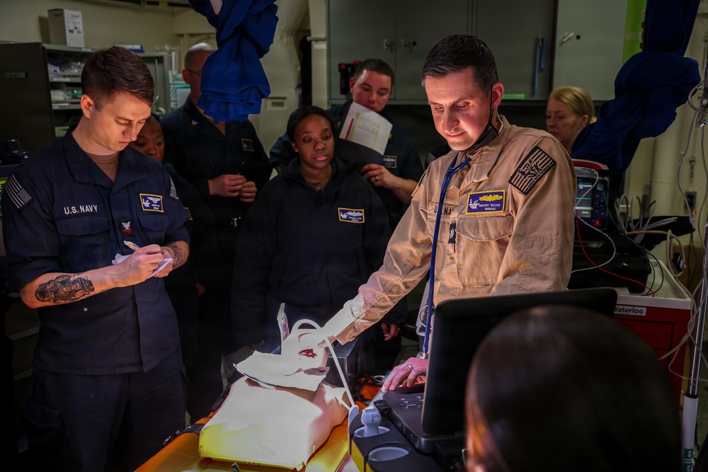 PCU John F. Kennedy Conducts Medical Response Team Training