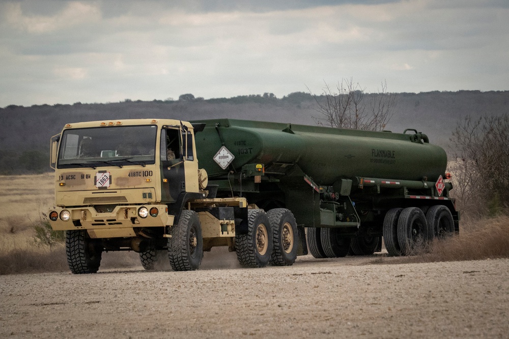 418th Transportation Company Validates Fuel Distribution and Convoy Capabilities during VALEX
