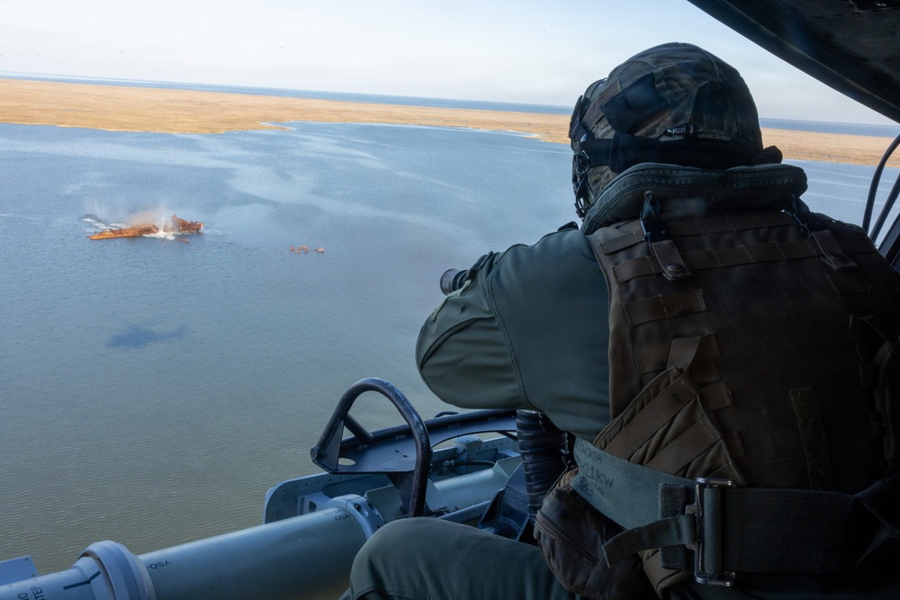 Advanced Infantry Training Battalion SOI-E and HMLA-269 execute Wave Breaker exercise