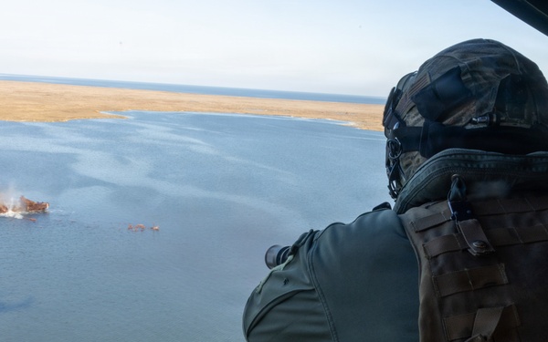 Advanced Infantry Training Battalion SOI-E and HMLA-269 execute Wave Breaker exercise