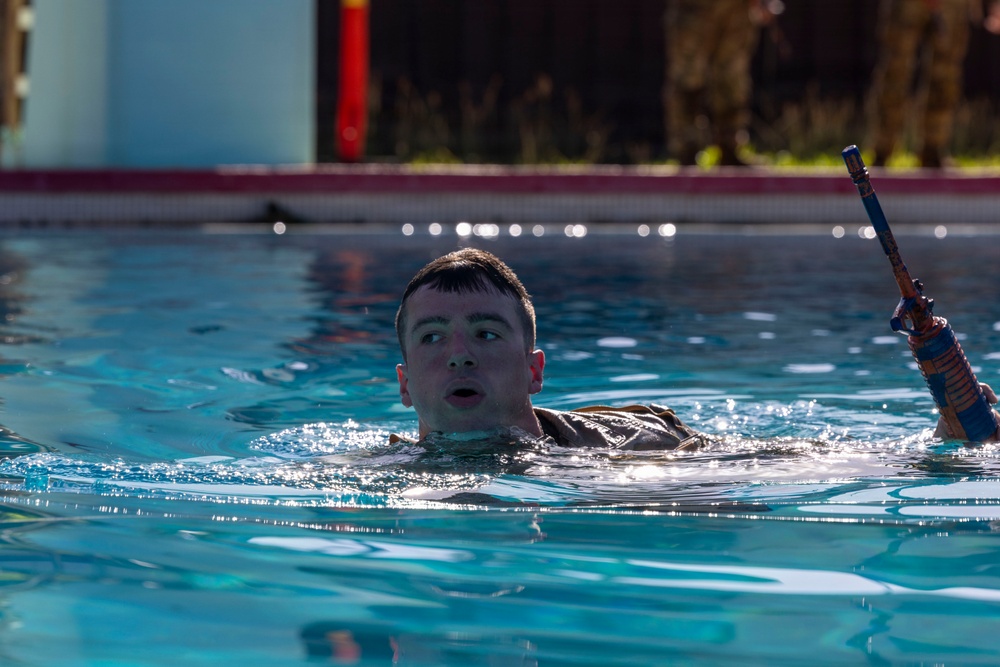 130th Engineer Brigade Best Squad Competition: Combat Water Survival Test