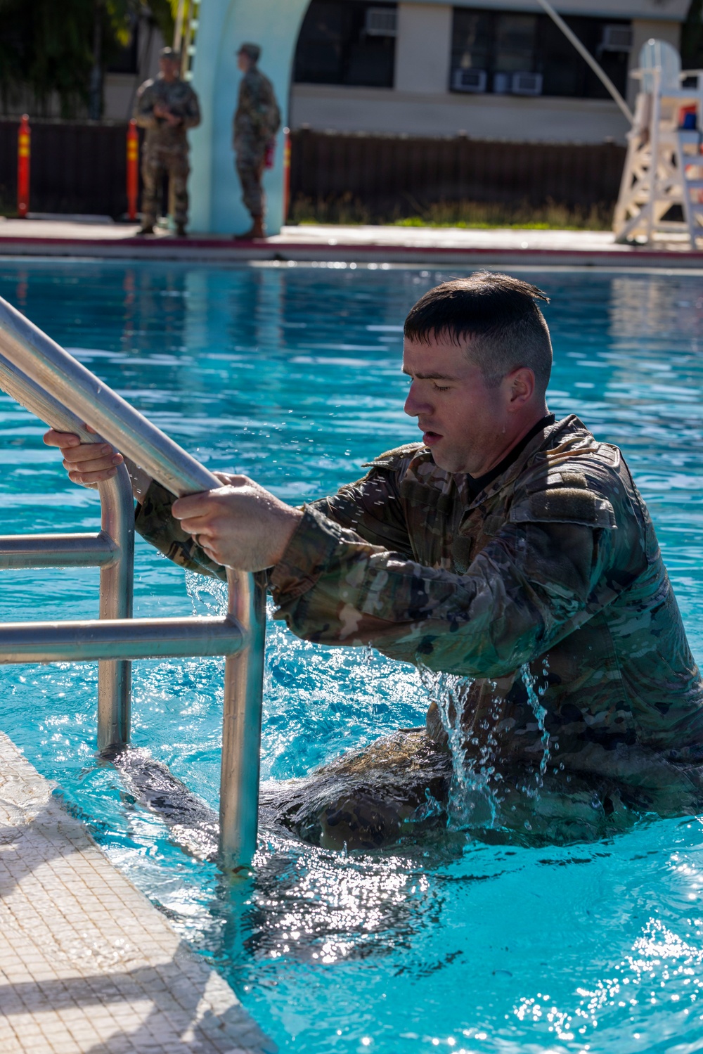 130th Engineer Brigade Best Squad Competition: Combat Water Survival Test