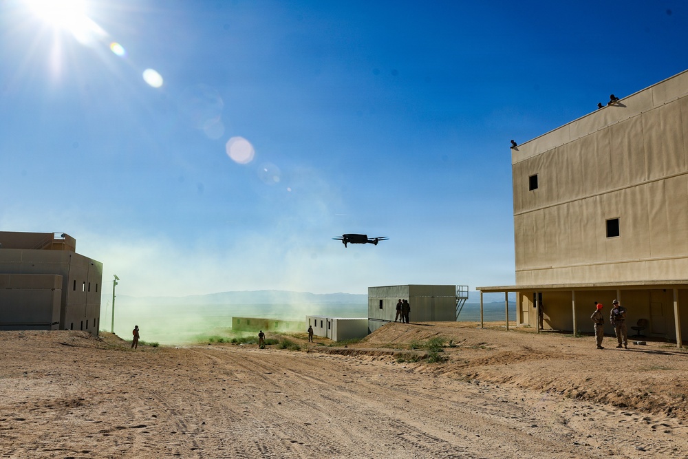 Marines integrate small unmanned aerial systems during urban training