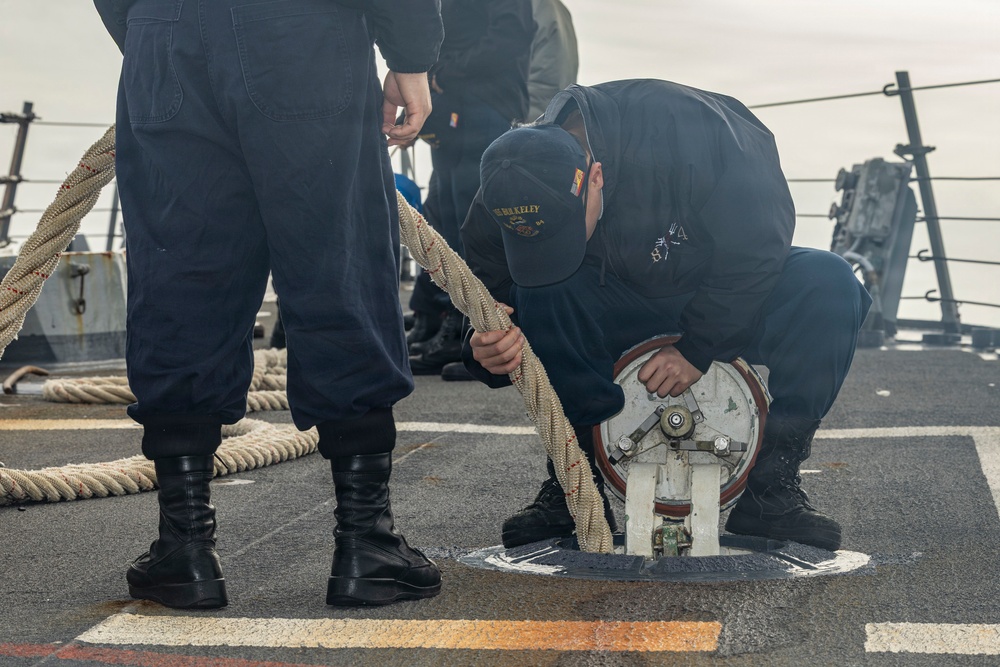 USS Bulkeley (DDG 84) departs Naval Station Rota, Spain to begin Patrol 5, Jan. 26, 2026
