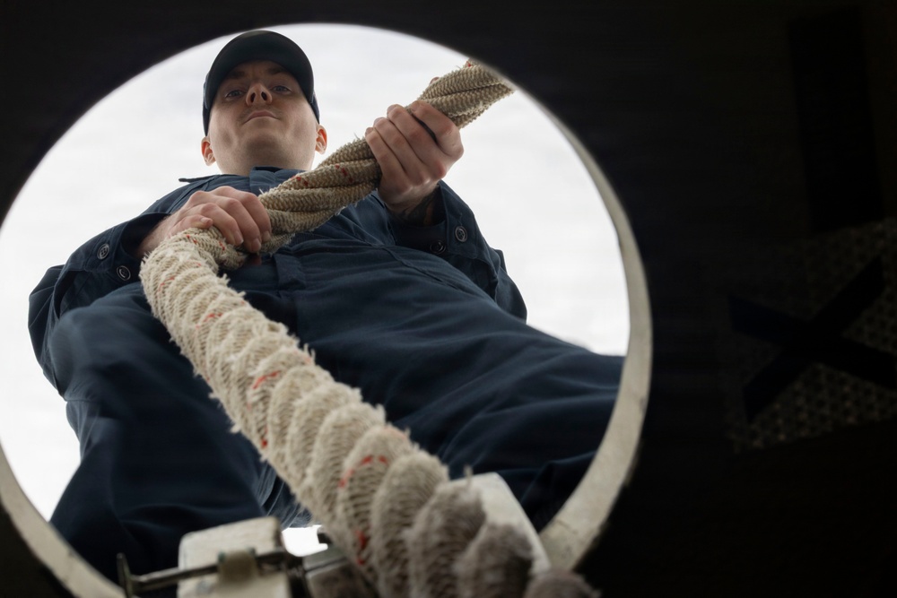 USS Bulkeley (DDG 84) departs Naval Station Rota, Spain to begin Patrol 5, Jan. 26, 2026