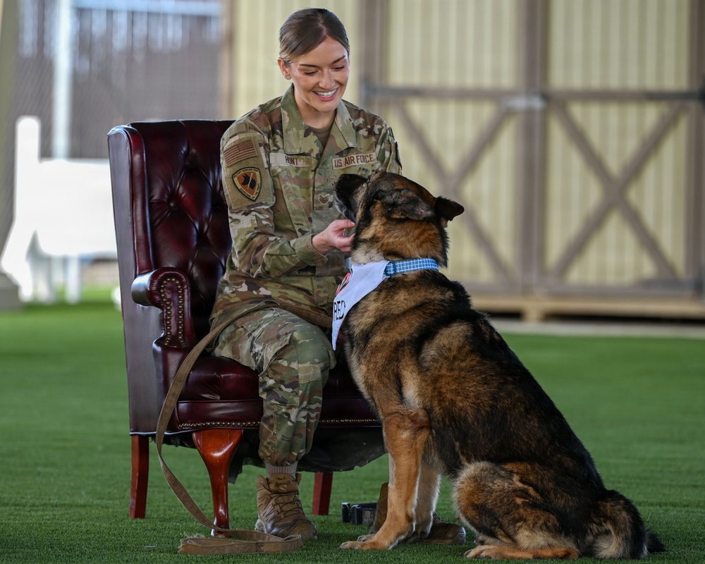 Vandenberg Military Working Dog Kiru Retires
