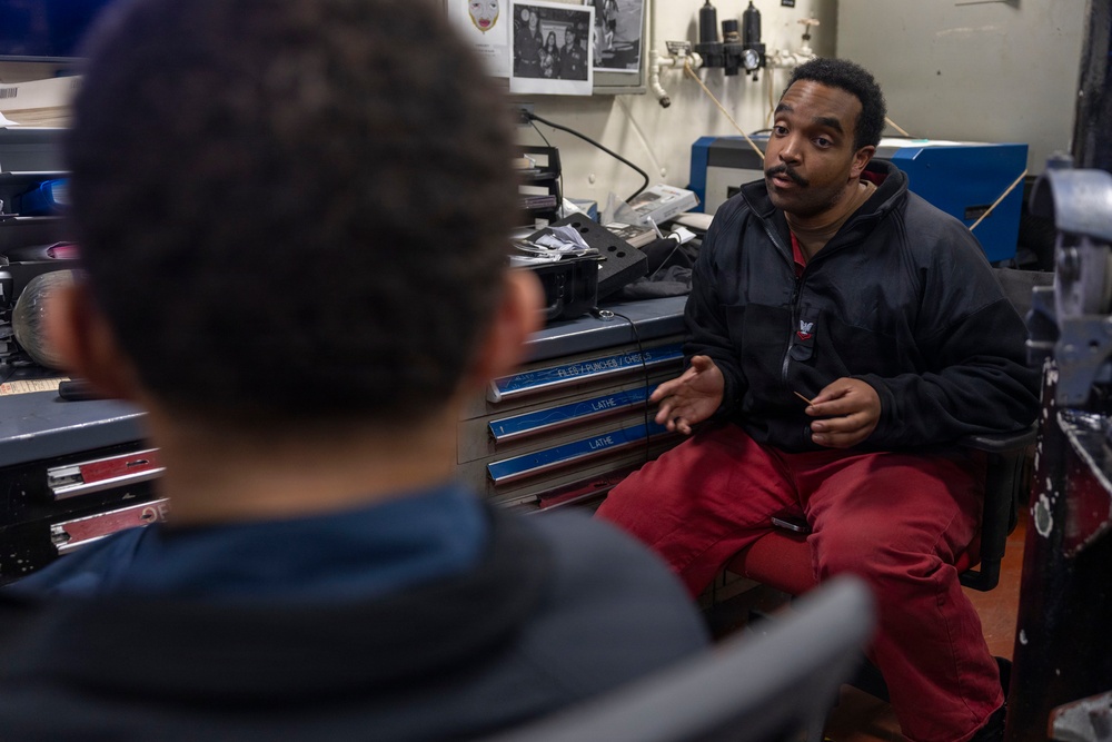 DC2 Adrain Johnson leads Damage control training aboard USS Bulkeley (DDG 84), Jan. 29, 2026