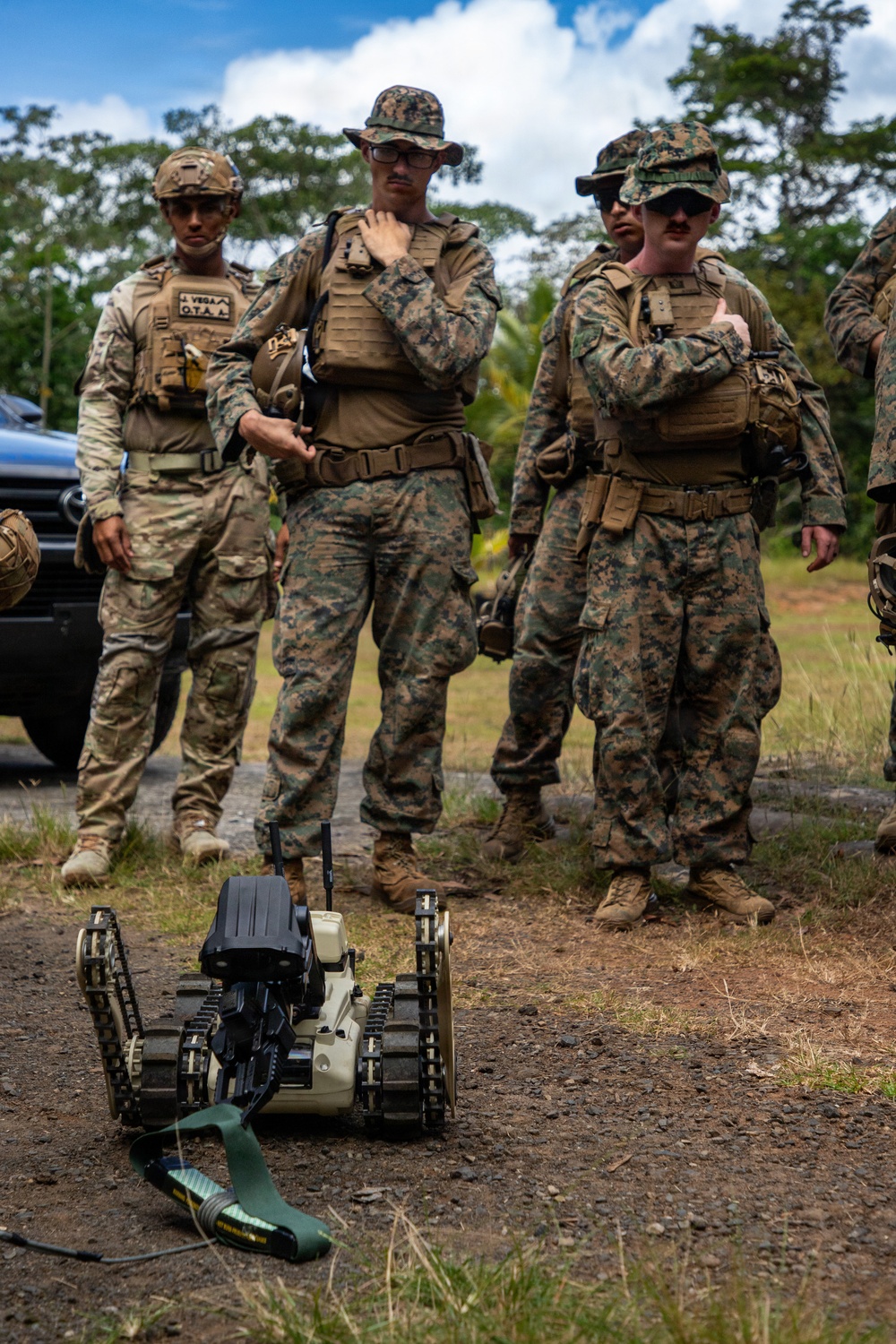 U.S. Marines and Panamanian Partners train on identifying explosive hazards