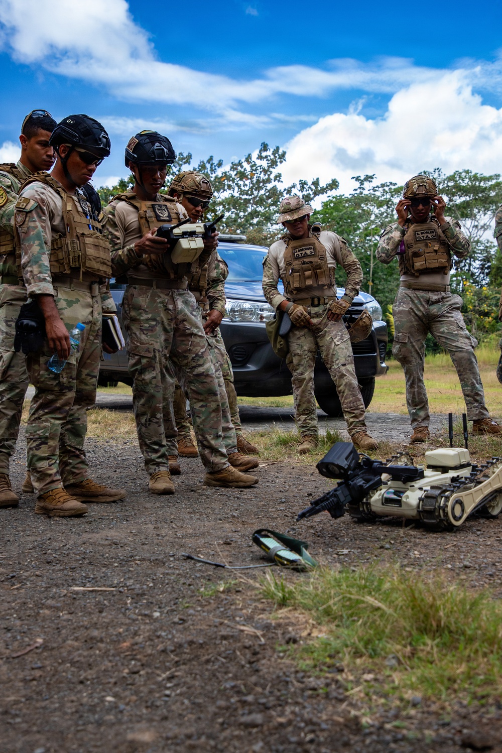 U.S. Marines and Panamanian Partners train on identifying explosive hazards